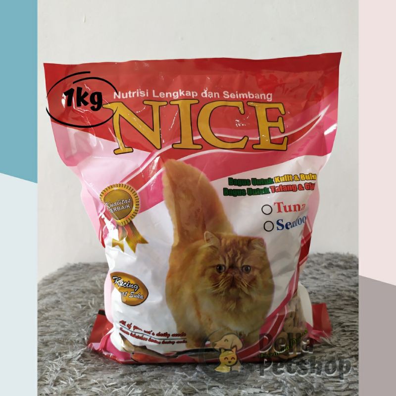 Nice cat food FRESHPACK 2 vasian 500g-1kg/Makanan kucing.