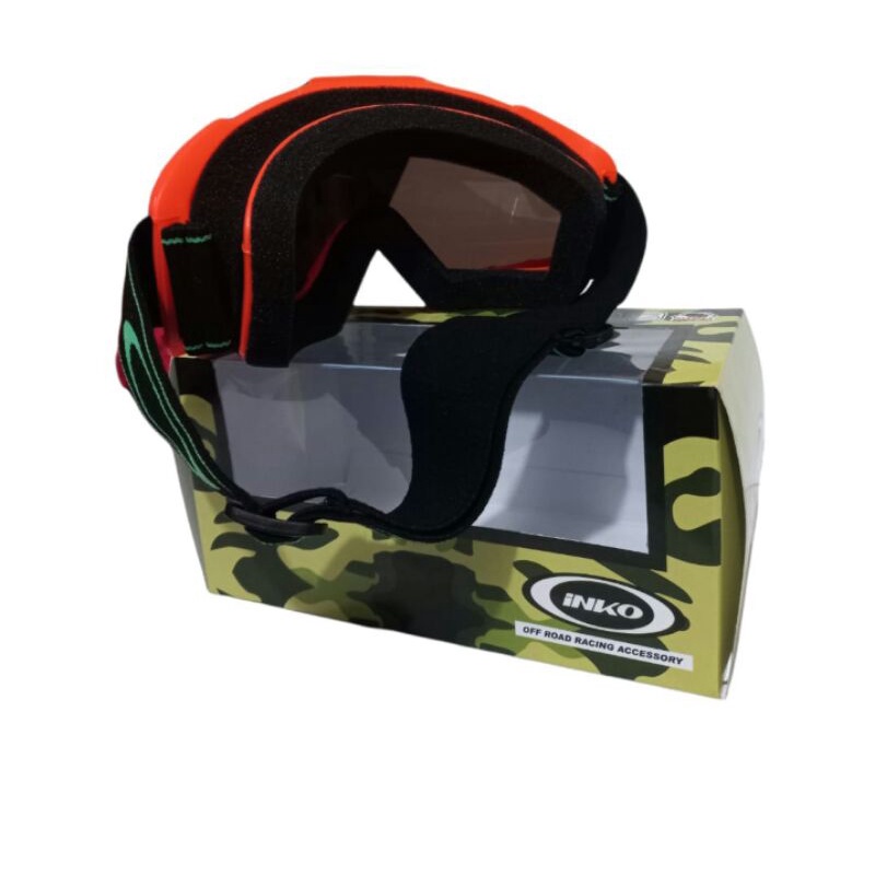 KACA GOOGLE INKO KACA GOOGLE CROSS KACA HELM CROSS KACA GOOGLE CROSS SILVER RAINBOW VISOR HELM KACA HELM ORIGINAL