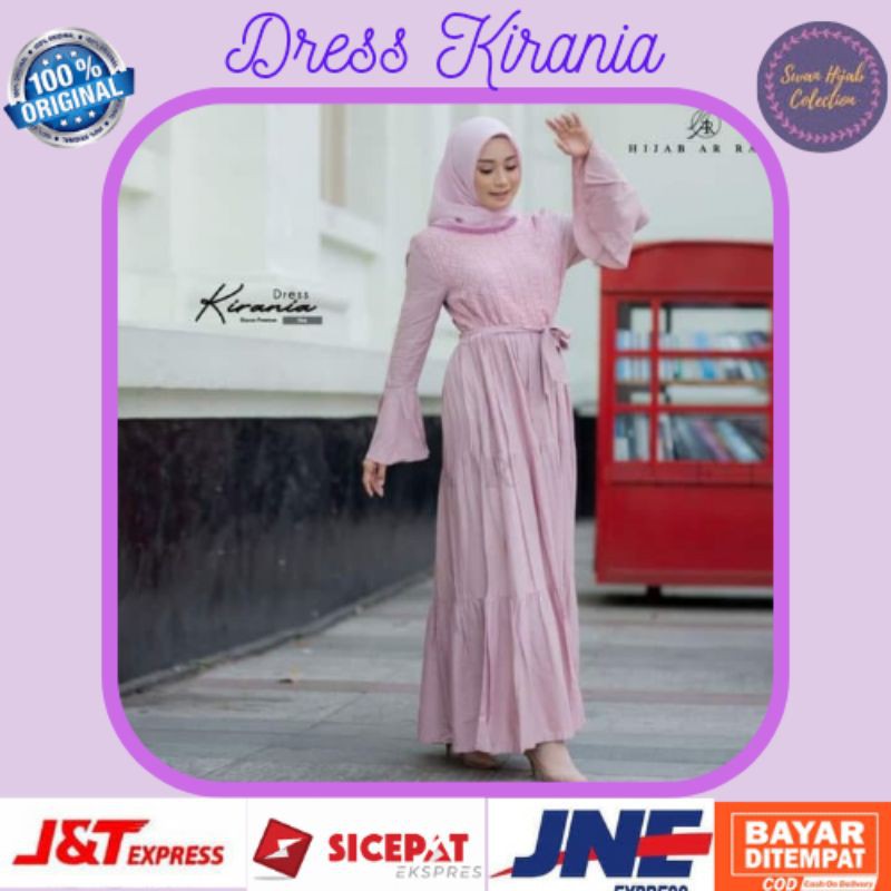 Gamis dress baju rayon syar'i muslim terbaru dress Kirania Arrafi Rabbani elzatta dannis cantik ori