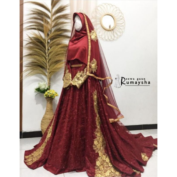 Sewa Gaun Pengantin Syar'i India Fatimah Gown
