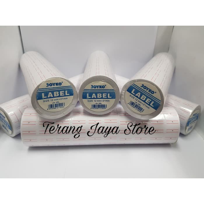 

Kertas Label harga JOYKO MX-5500M (1 LINE)12mmx21mm Kertas label 5500M