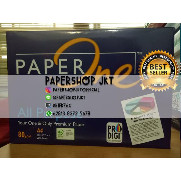 

TERMURAH!!! Kertas PAPERONE A4 80 Gram Office Paper Print TERBATAS