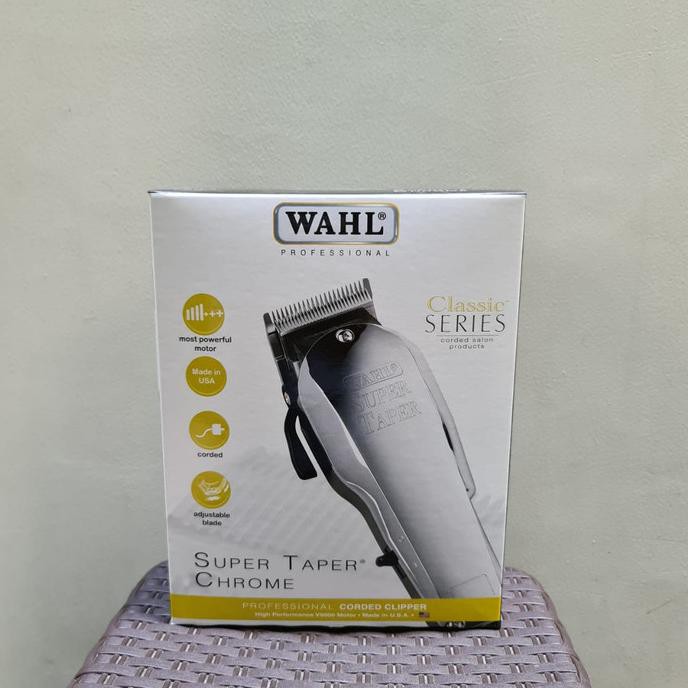 ORI cukur rambut clipper Wahl Super taper chrome classic series
