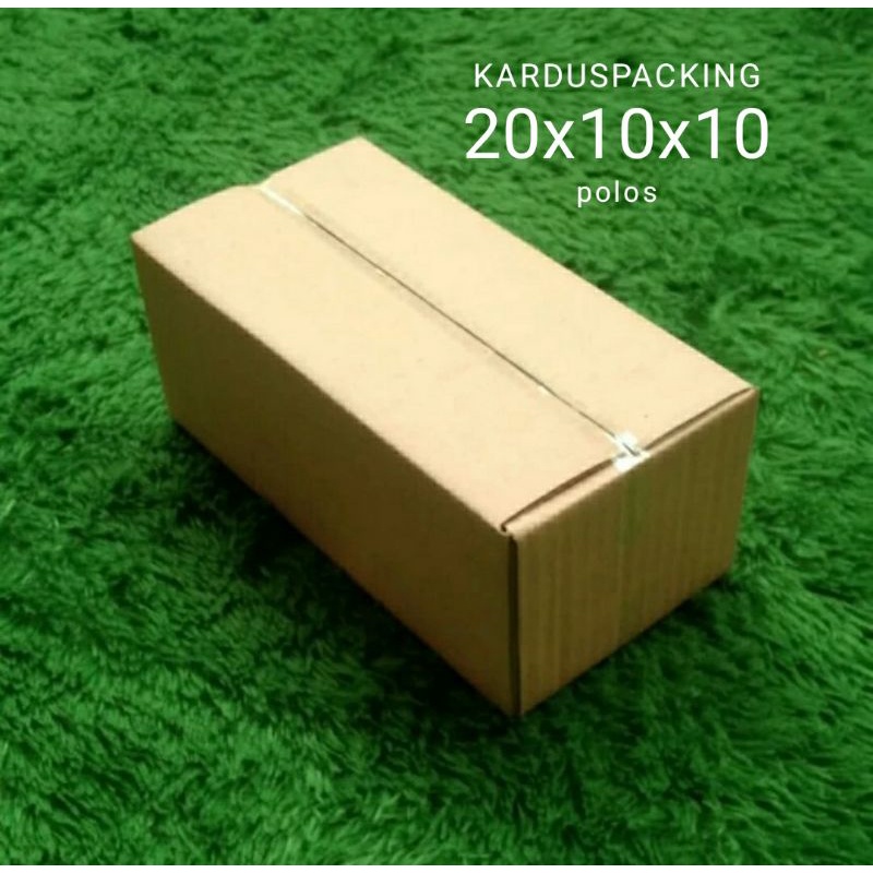 

Kardus Polos Uk 20x10x10 cm single wall packing