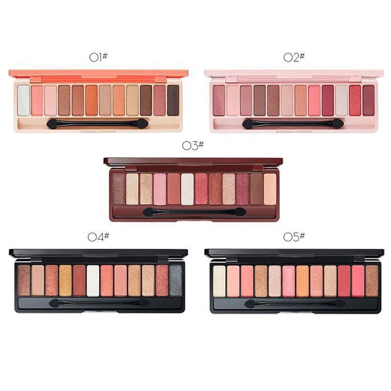 Lameila Eyeshadow Palette 10 Warna dan 12 Warna Waterproof dan Tahan Lama 1111