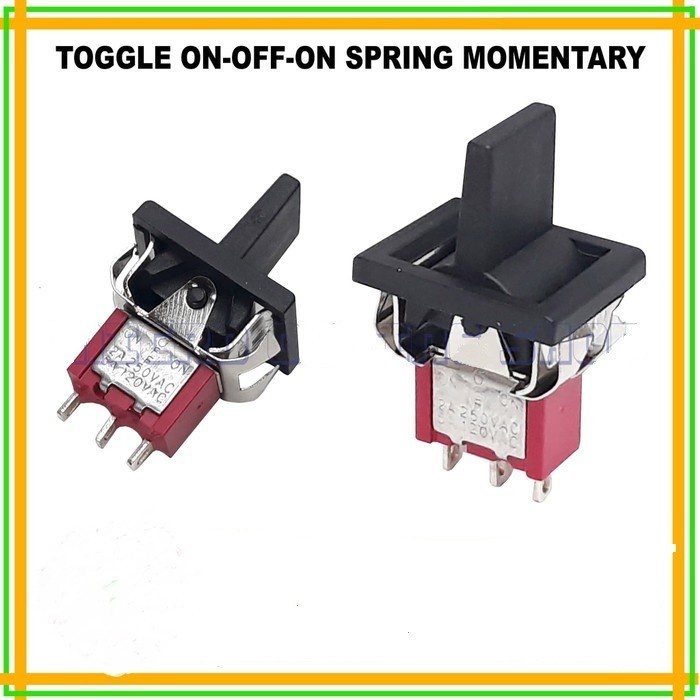 Saklar Toggle Per membal Saklar togle 3 Pin Spring Momentary 3P[][]Saklar Toggle Per membal Saklar t