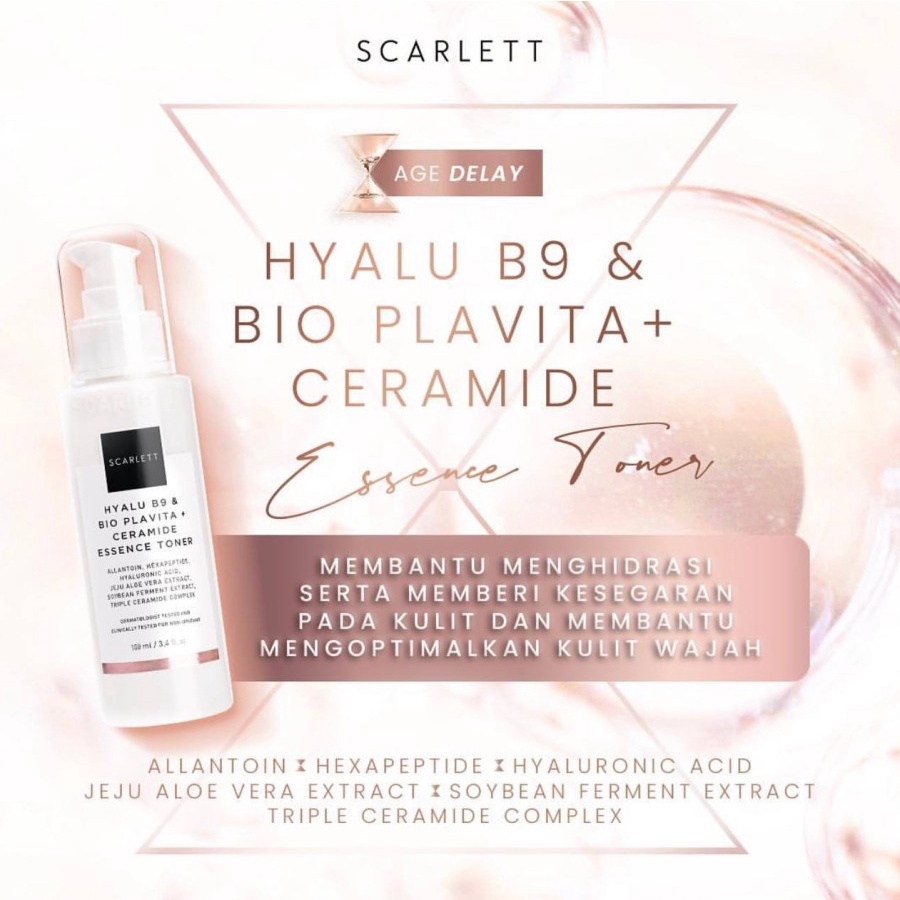 ❤️ Cloudy ❤️ SCARLETT WHITENING Age Delay Anti Aging Series | Serum | Ceramide Essence Toner | Hydro Fresh Cleanser | Renewing Moisturizer | Eye Scarlet