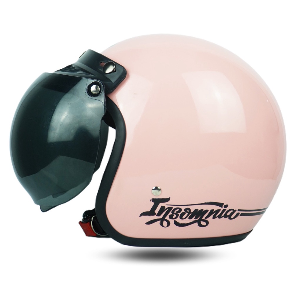 Helm Bogo Retro Dewasa Warna Pastel Terbaru SNI