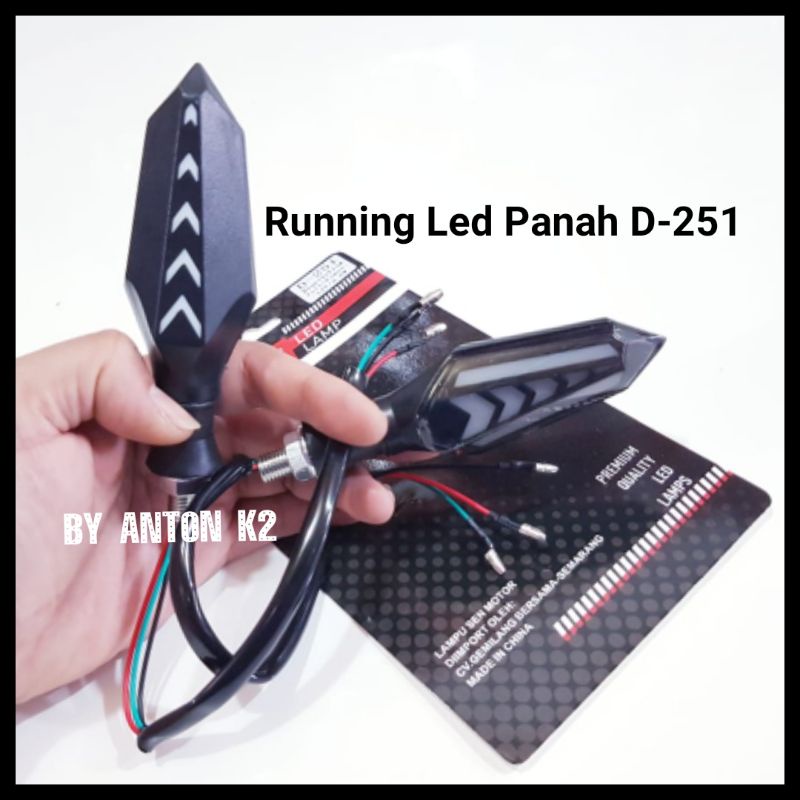 LAMPU SEN LED RUNNING D251/RITING LAMPU SEN LED MOTOR DEPAN BELAKANG VARIASI LED MOTOR LAMPU SEIN RU