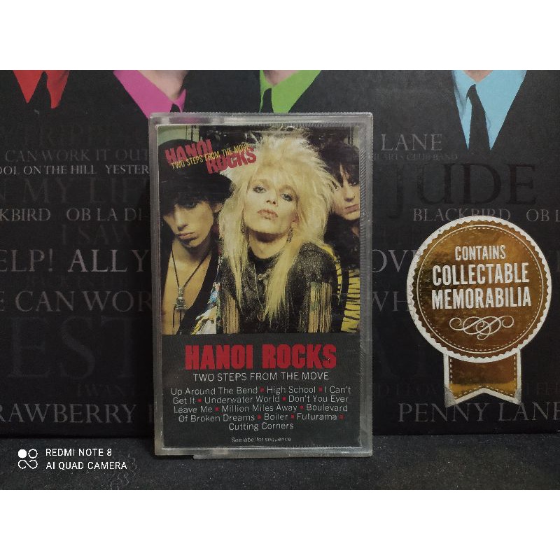 Kaset Import : - HANOI ROCKS - TWO STEPS FROM THE MOVE