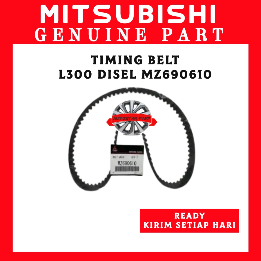 Timing Belt l300 diesel / Tali timing belt pendek L300d / Timing Belt Sabuk L300 Diesel Baru L039 Pe