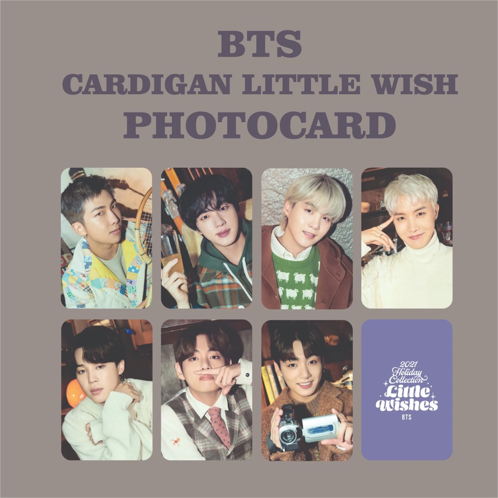 BTS CARDIGAN LITTLE WISHES PHOTOCARD