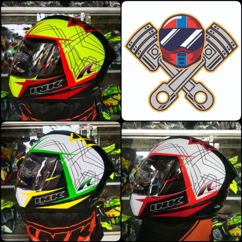 Helm Original INK CL MAX Motif serie #3   ( Full face ) motif Size M - L