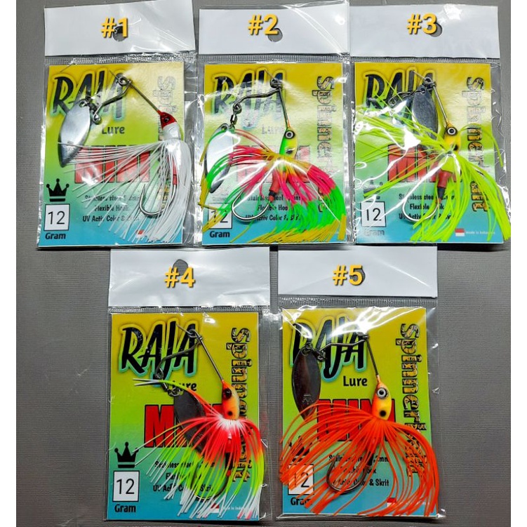 UMPAN CASTING TOMAN / GABUS SPINNER BAIT MINI RAJA LURE 12GR