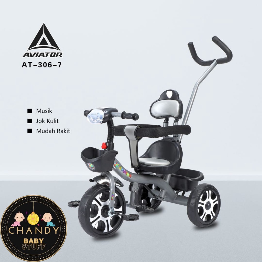 SEPEDA ANAK RODA TIGA AVIATOR AT 306-7, AT 315-7 ADA DORONGAN