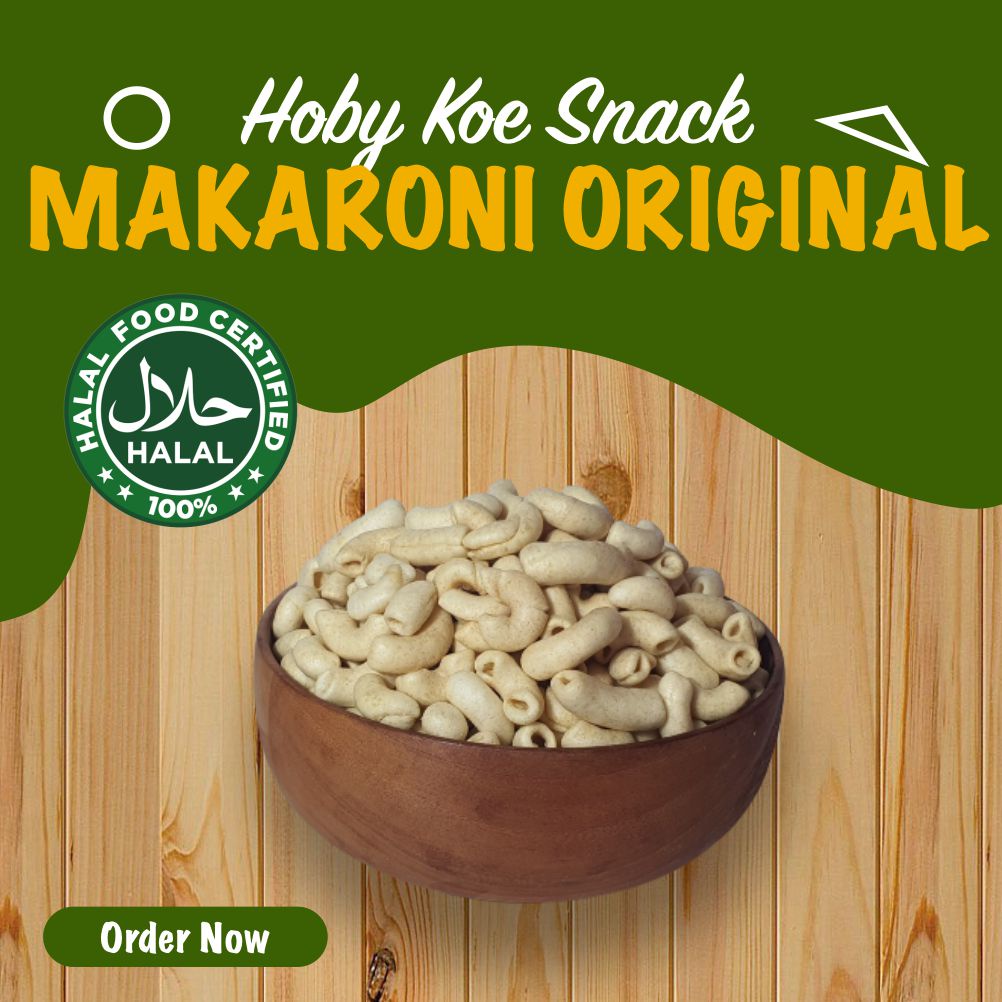 

Hoby Koe Snack Makaroni Original dan Rujak 180 Gram Cemilan dan Jajanan murah