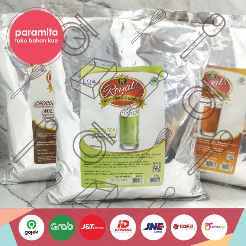 Royal Minuman Serbuk 1kg Thai Tea / Green Tea / Matcha / Taro / Coklat