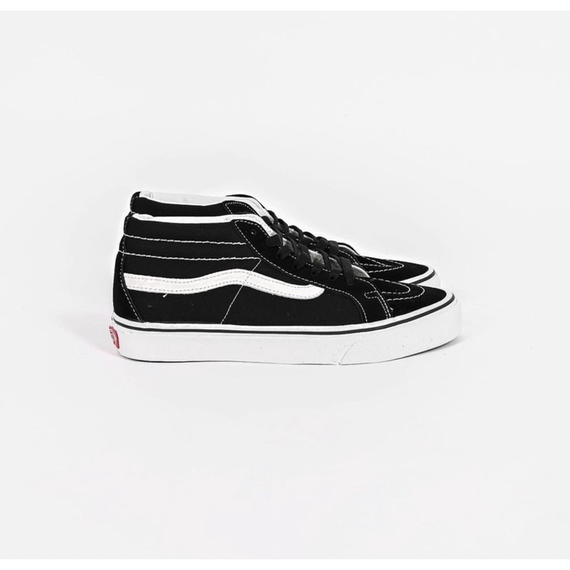 V4ns Sk8 Mid Reissue Black White