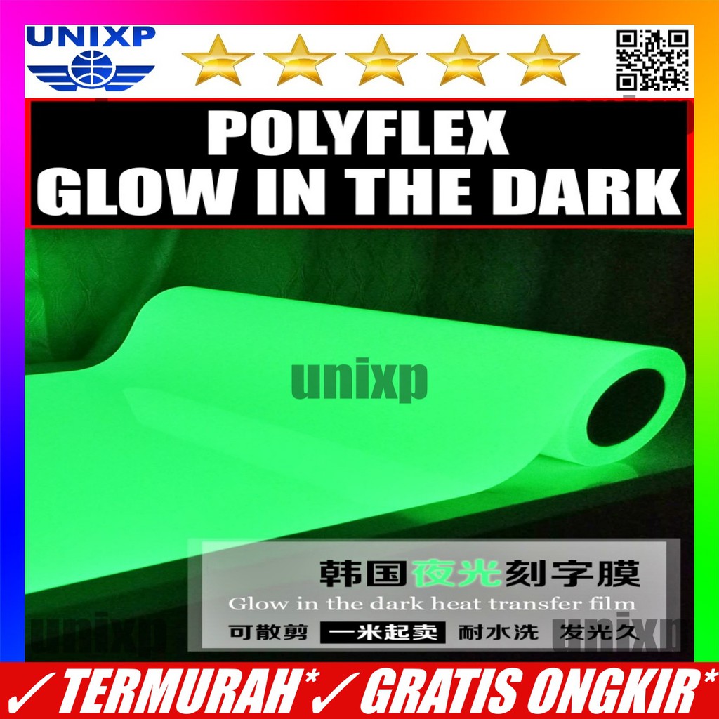Polyflex Pvc Korea Sablon Polyflex Poliflex Polyflex Glow In The Dark