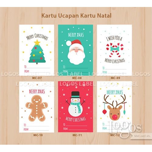 Christmas Card Xmas Greeting Kartu Ucapan Selamat Natal Tahun Baru Shopee Indonesia