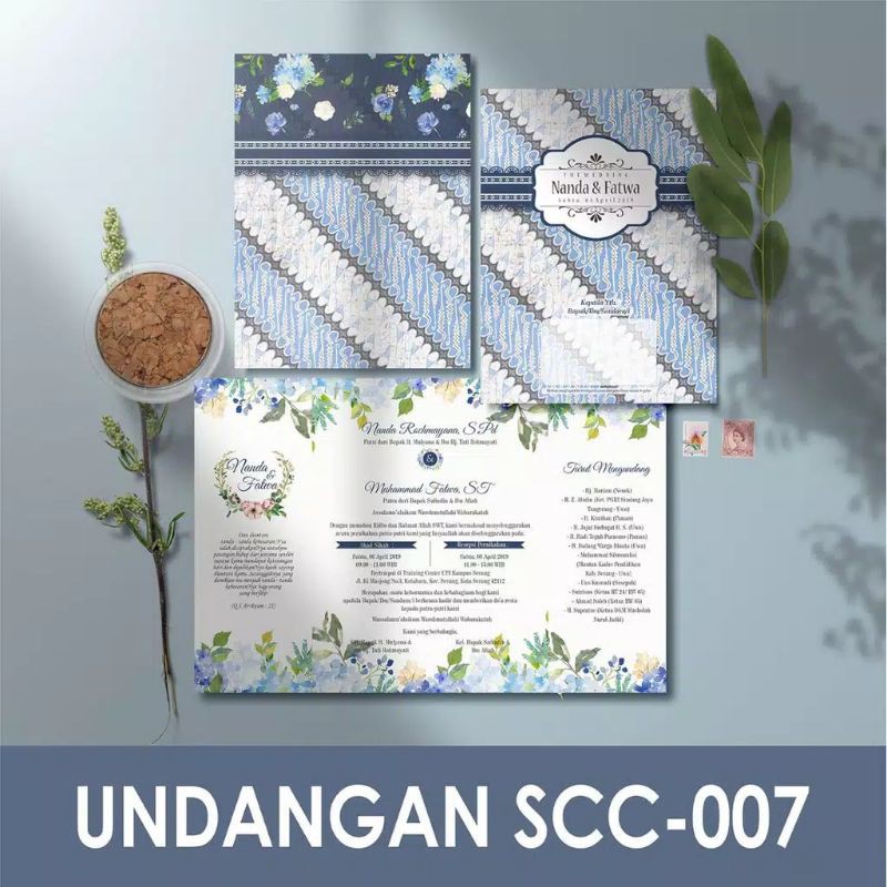 Undangan pernikahan batik