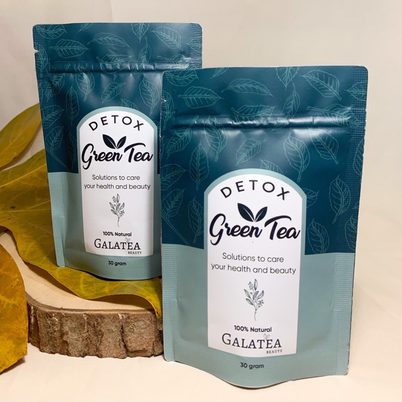 DETOX GREEN TEA by  GALATEA BEAUTY, (TEH HIJAU SLIMMING DIET PELUNTUR LEMAK) TEH PELANGSING