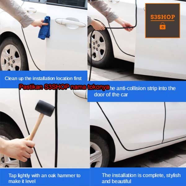 Karet list pelindung pintu mobil Cars Bumper Strip Collision Strip