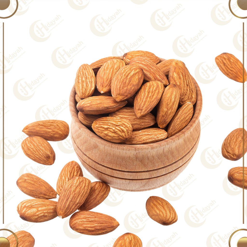 Roasted Almond Kupas 1 kg | Kacang Almond Kupas Panggang Original