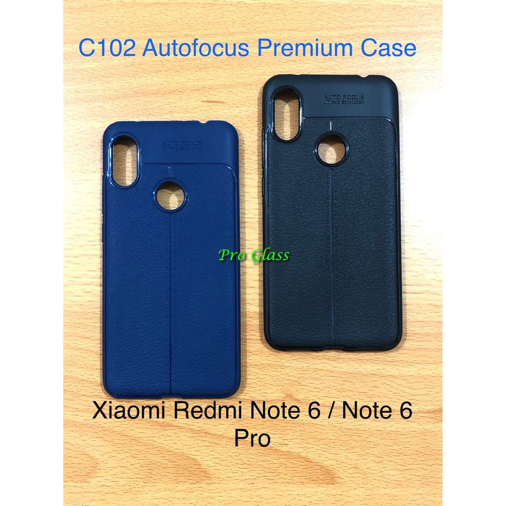 C102 Xiaomi Redmi Note 6 Auto Focus Case Premium TPU leather Silicon