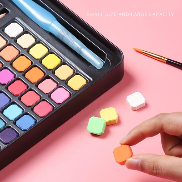 

Super Oke--[HOT SALE] 36/48Water Color Set - Alat Cat Air Set (Termasuk Kuas dan Kertas Gambara New