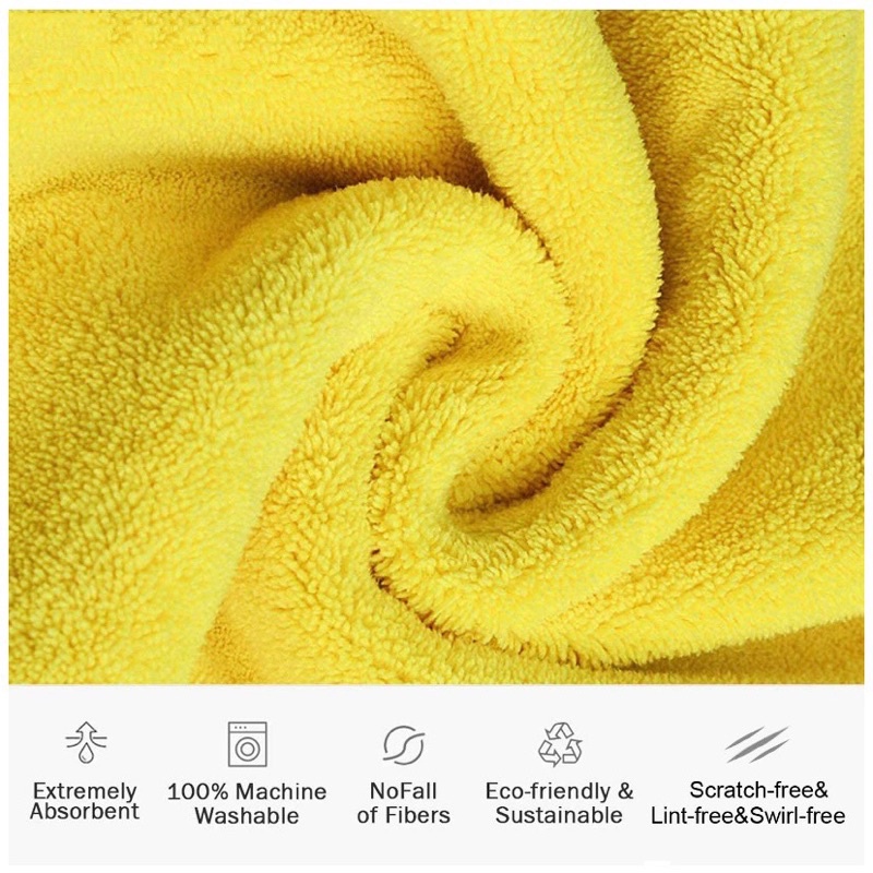 【500gms】Lap Microfiber Mobil / Kain Lap Microfiber Motor Original Lembut Tebal Kanebo Handuk Daya Serap Tinggi Jumbo Image 4