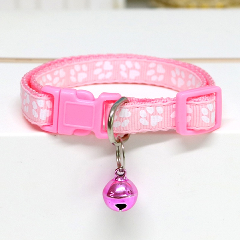 【Ready stock】Safety Buckle Bell Strap Adjustable Pet Cat Dog Puppy Glossy Reflective Collar fashion murah COD