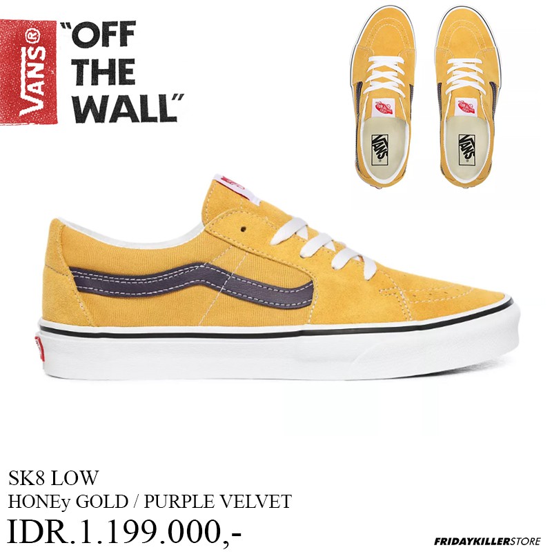 SEPATU VANS OFF THE WALL | SK8 LOW HONEY GOLD