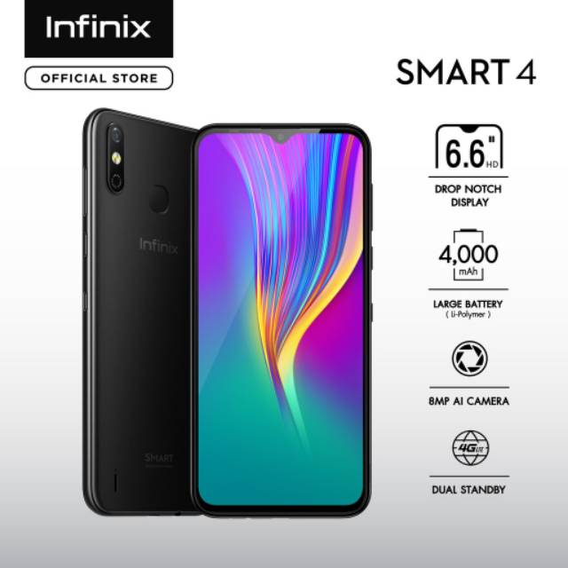 Infinix Smart 4 2 32gb Garansi Resmi 1tahun Shopee Indonesia