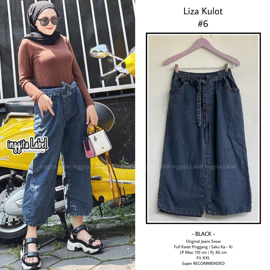 liza kulot #6 celana kulot jeans by inggita