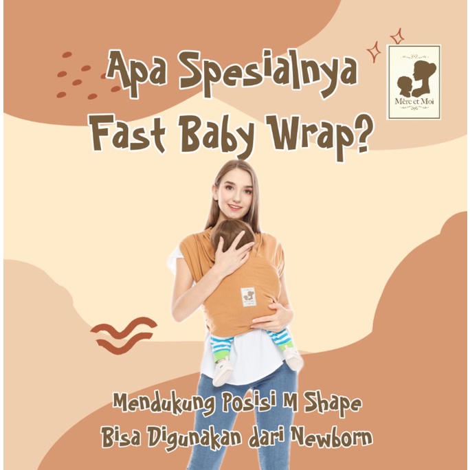 MERE ET MOI FAST BABY WRAP | Geos | Gendongan Kaos Bayi [LIMITED EDITION]