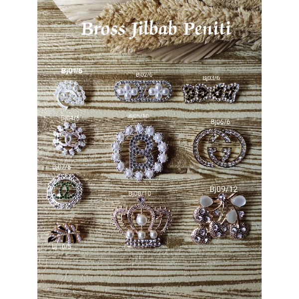 Bross Jilbab Peniti/bross hijab/bros dagu