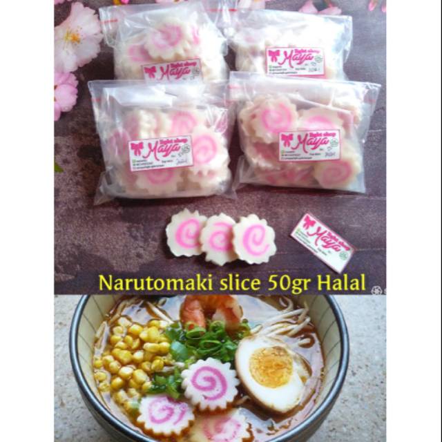 Frozen Narutomaki 50gr 160gr naruto maki halal murah bakso ikan ramen udon shabu shabu mie baso