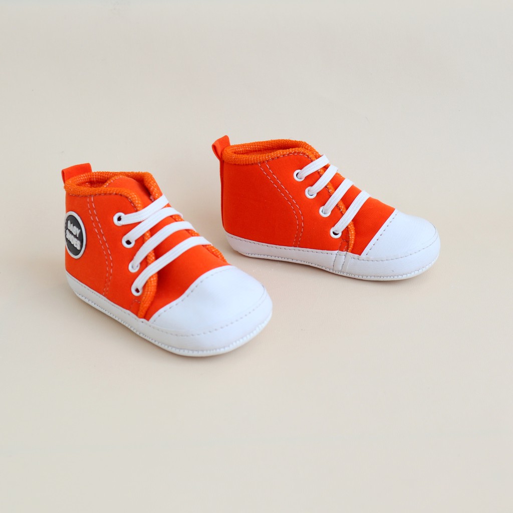 Sepatu Anak Bayi Laki - laki 0 - 12 Bulan Bahan Kanvas kain Motif Baby Shoes