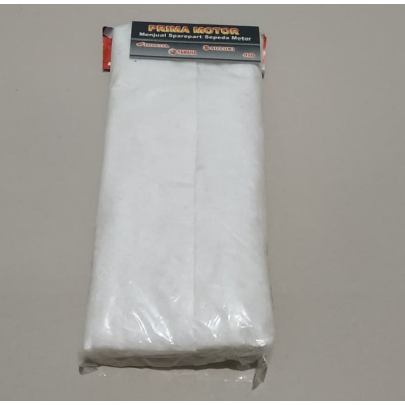 BUSA PEREDAM KNALPOT PUTIH TEBAL GASPUL GLASSWOLL GASPOL