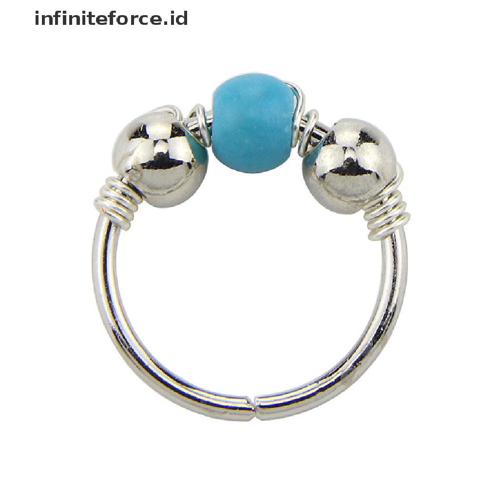 Infiniteforce.id 12pcs / Set Cincin Tindik Tubuh / Hidung Unisex Dewasa