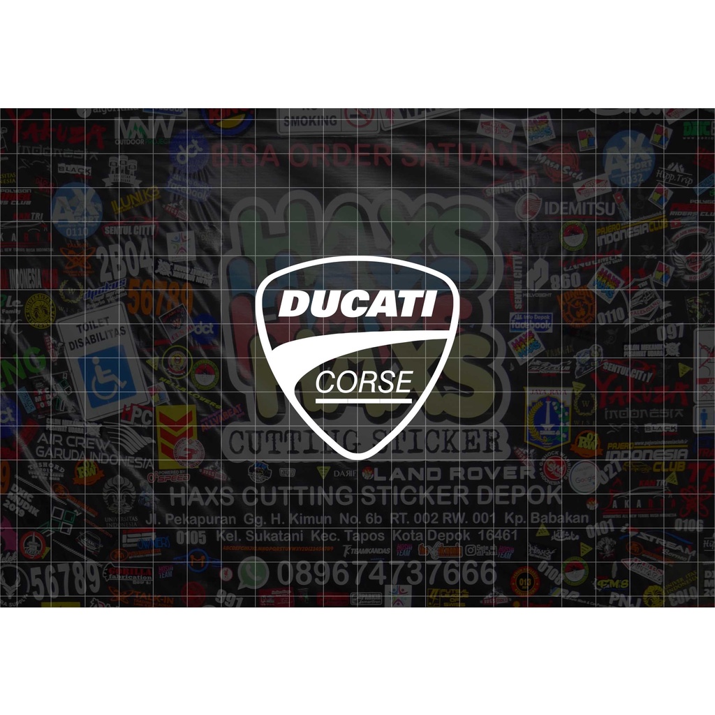 Cutting Sticker Logo Ducati Ukuran 6 Cm