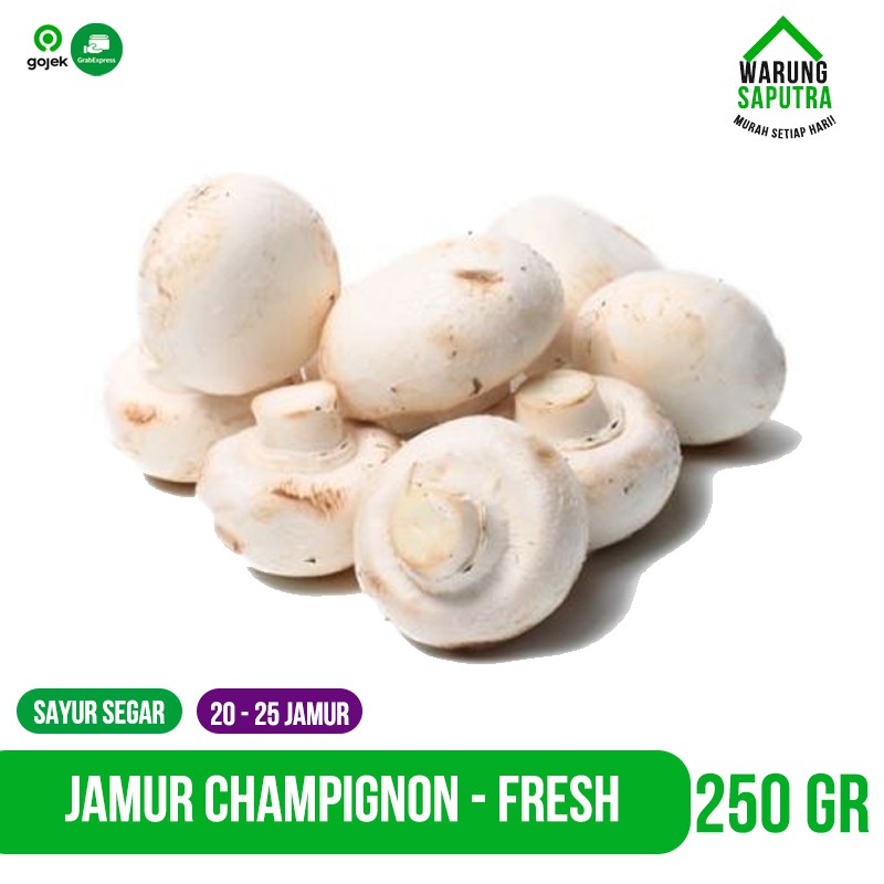 

Jamur Champignon / Kancing Putih 250g Bandung