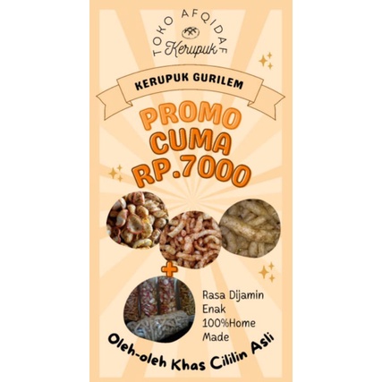 

kerupuk gurilem khas cililin/kerupuk oleh-oleh bandung