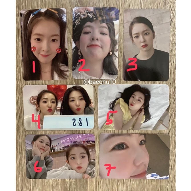 RED VELVET PHOTOCARD IRENE PHOTOCARD