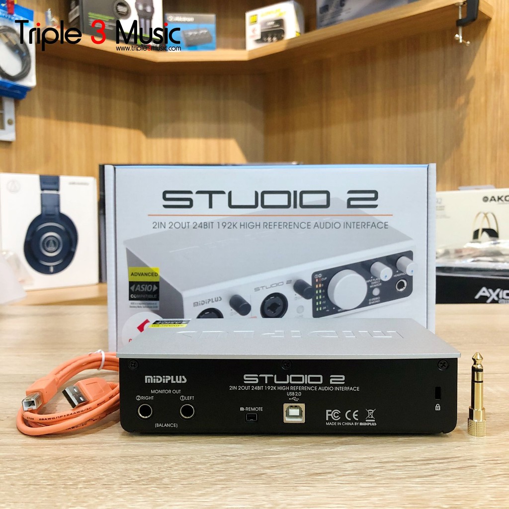 MIDIPLUS Studio 2 Soundcard Recording Triple3music