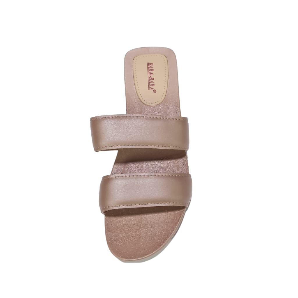 sandal wanita selop bara bara wedges sendal cewek barabara karet import MJZ2270B2N