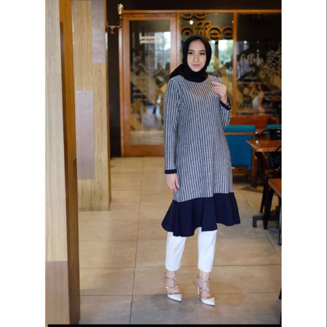 Tunik Rempel Bettina . Longtunik bettina