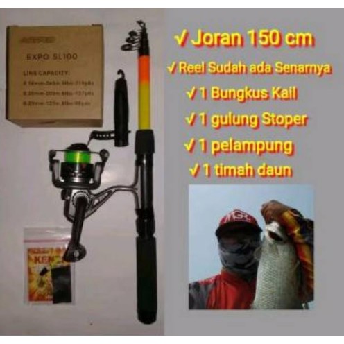 Alat Pancing 1 set lengkap tinggal pakai