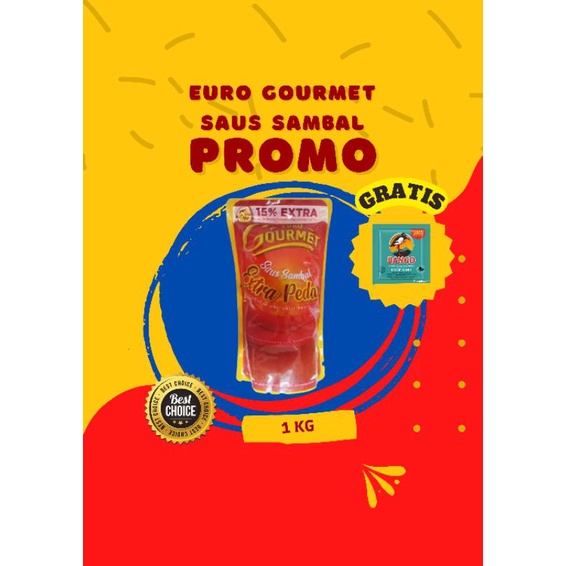 

Saus Sambel Euro Gormet Extra Pedas 1kg